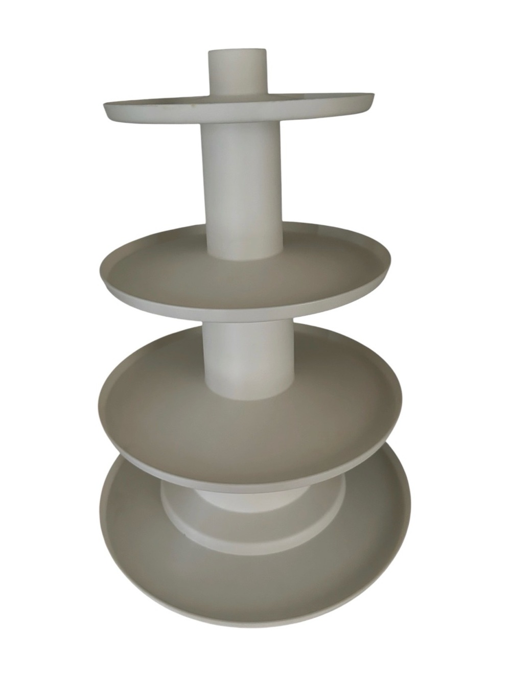 4 Tier White Dessert Tower Serving Stand Entertaining